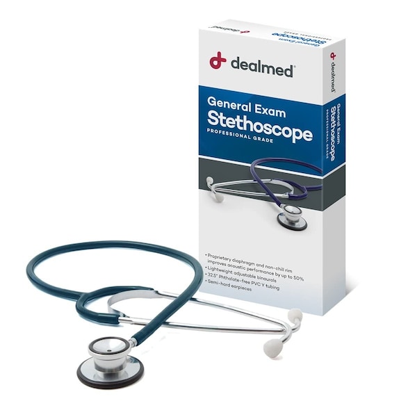 Dealmed Economy Dual-Head Stethoscope, Teal, Ea., 786405 - main